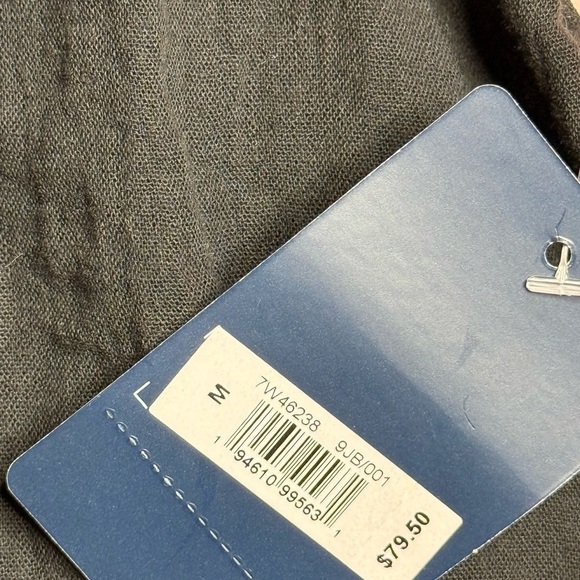 Lucky Brand Gray Embellished Fitted Blouse size medium - Picture 12 of 16